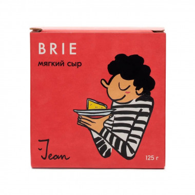 МАМОНТОВСКАЯ сыроварня Сыр Бри "Brie" мягкий, 50%, фольга 125г, ТМ "JEAN"