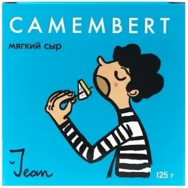 МАМОНТОВСКАЯ сыроварня Сыр Камамбер "Camembert  мдж 50%. фольга.125г.ТМ "JEAN"