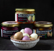 яйцо перепелийное маринованное в свекольном МАРИНАДЕ 200 гр