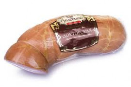 13446 Колбаса вареная "Докторская" мясной продукт категории А (в синюге) в/у (РК)