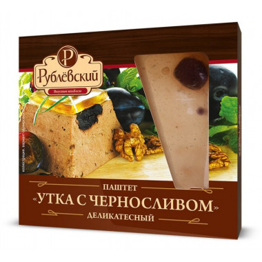 14052 Паштет мясной деликатесный "Утка с черносливом" вареный,200 гр шт (РК)