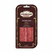 17723 Зернистая полусухая, с/к, газ, серв. нарезка, 80г (РК)