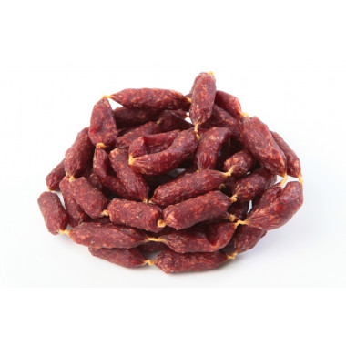 Продукт мясной изделие колбасное с/к полусух. "Пралине колбаски с/к МГС Козелки