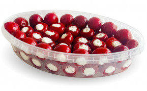 Перец Черри со сливочным сыром 1400 гр. (перчики красные)  (АМИГА)