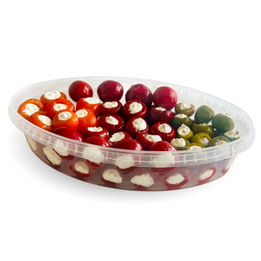 Перчик Черри триколор со сливочным сыром 1400 гр. шт (Амига)