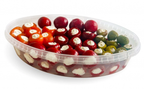 Перчик Черри триколор со сливочным сыром 1400 гр. шт (Амига)