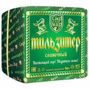 Сыр "ТИЛЬЗИТЕР СЛИВОЧНЫЙ"  50% ТМ кубик "Сыр на весь мир"