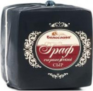 сыр "Сыронежский Граф" с ароматом топленого молока 50%/ 2 кг КУБ (ТМ Белослава)