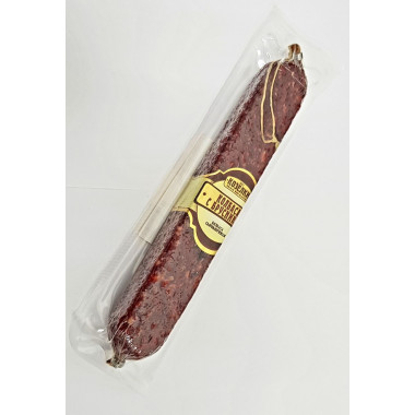 Продукт мясной , изделие колбасное с/к полусухое "Колбаса с Брусникой" в/у (салями) (Козелки)