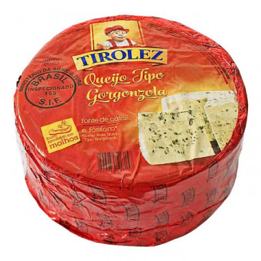 Сыр с благородной голубой плесенью "GORGONZOLA"/ "Горгонзола" Бразилия 55% 3 кг