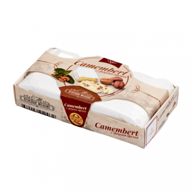 Сыр мягкий с белой плесенью "Камамбер с орехами" 125гр (Егорлык)
