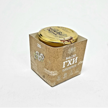 Масло топленое "ГХИ" ст/б 1/200 гр.м.д.ж.99,0 % (Беловежские сыры)