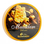 сыр "Maasdam Delux" (Маасдам Делюкс) м.д.ж. в сухом веществе 50%/ 8 кг(ТМ Белослава)