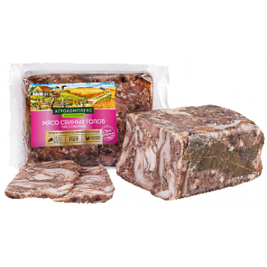 Мясо свиных голов прессованное пр.мясн.кат В 1КГ (Агрокомплекс)